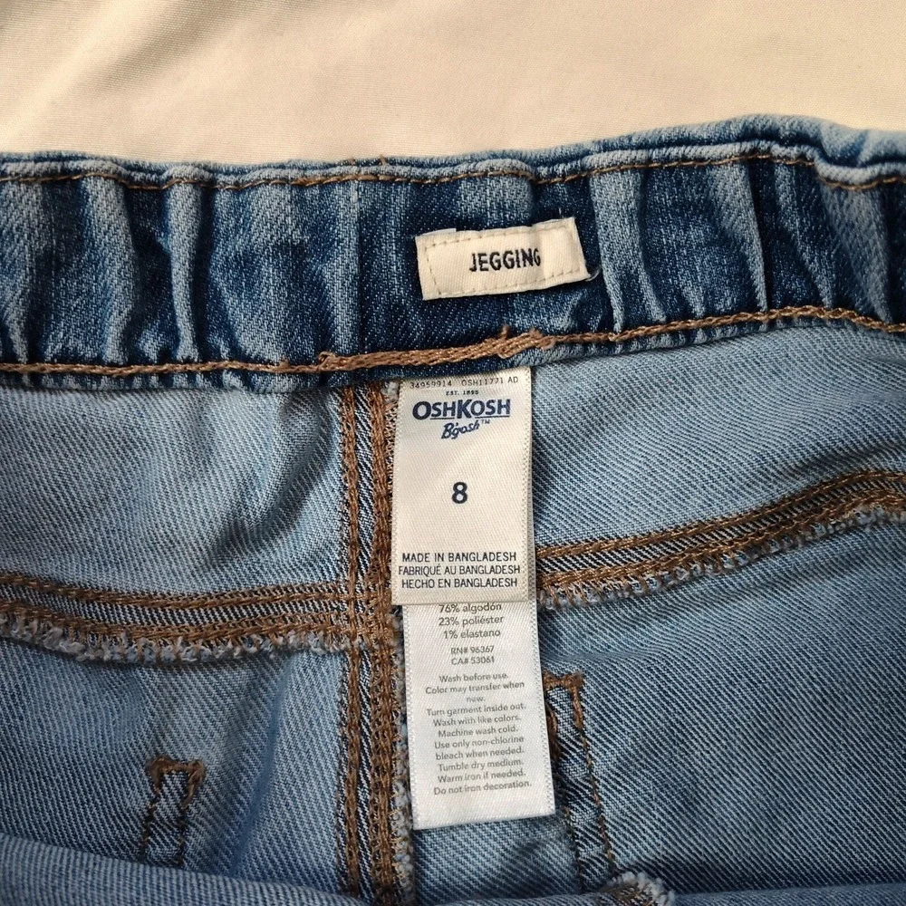 OshKosh B'Gosh Girls Size 8‎ Jegging Elastic Waist Blue Jeans